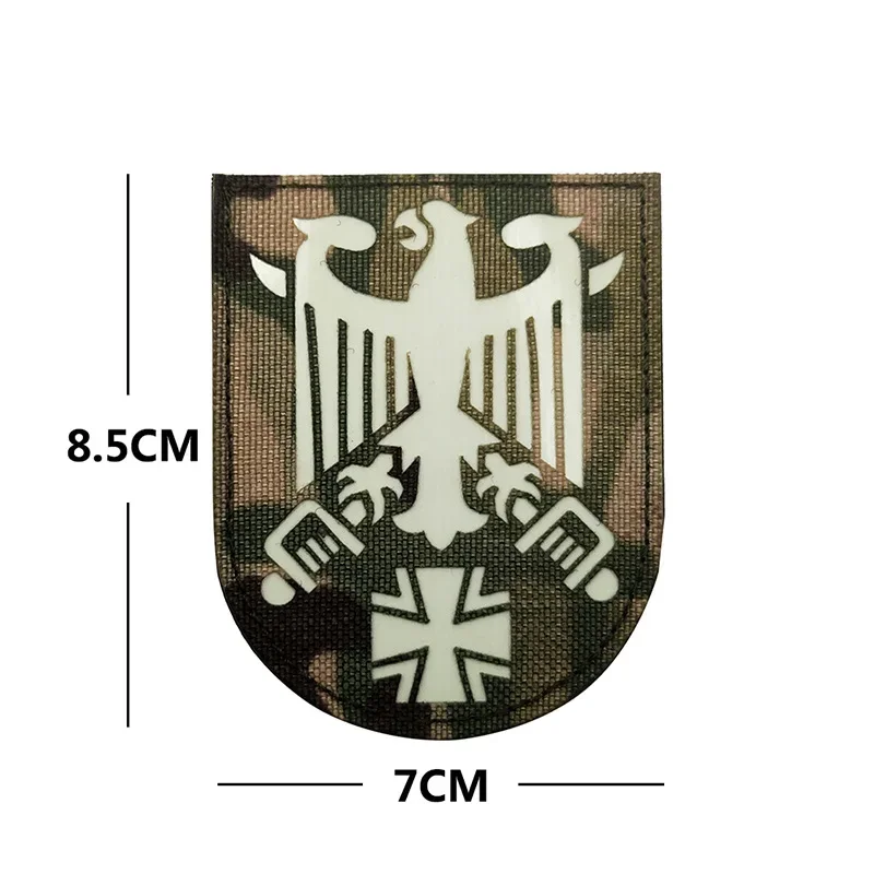 Luminous German Eagle Shield type fabric laser cutting