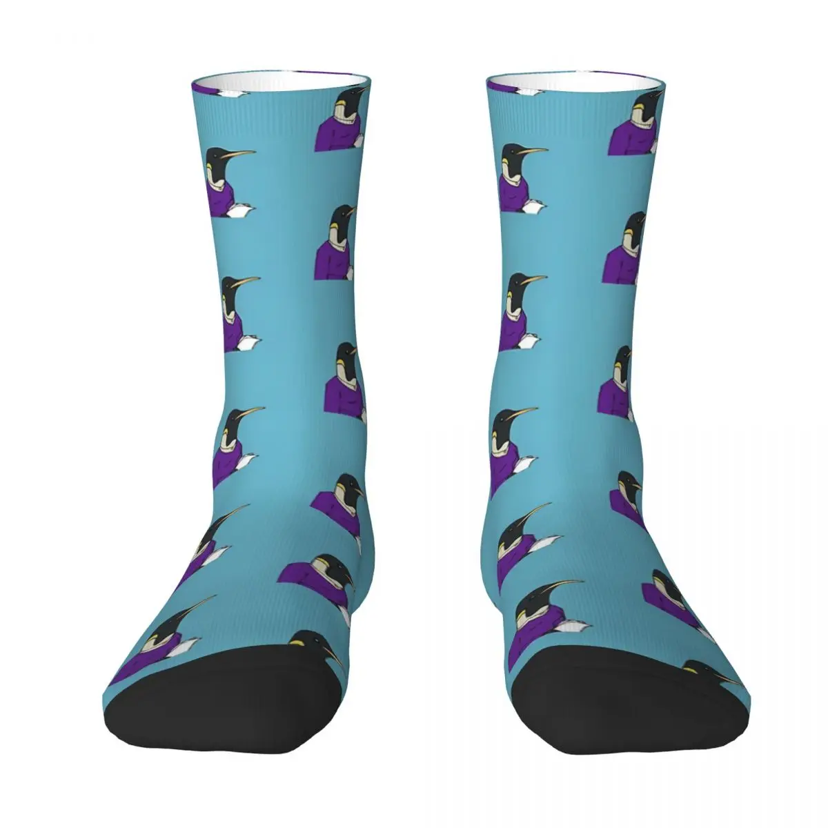 Office Penguin sockings Long Socks Harajuku Comfortable Breathable Happy Gift sockings For Unisex