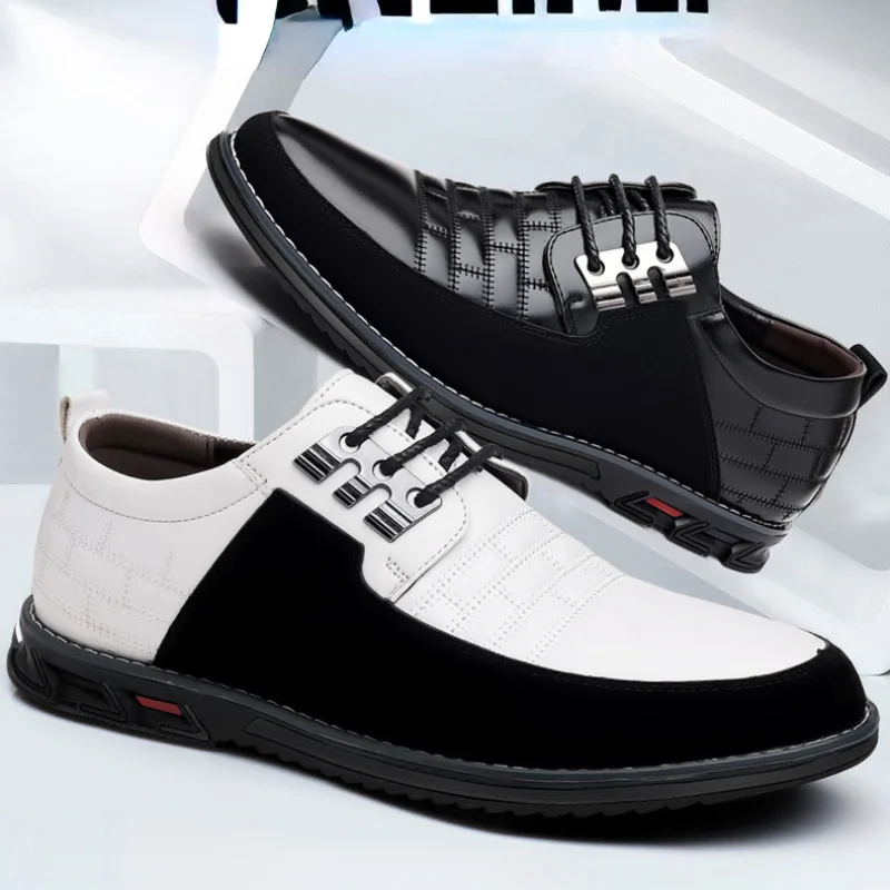 Autumn & Spring Men's Shoes Fashion PU Leather Shoes Sports Casual Large Size 38-52