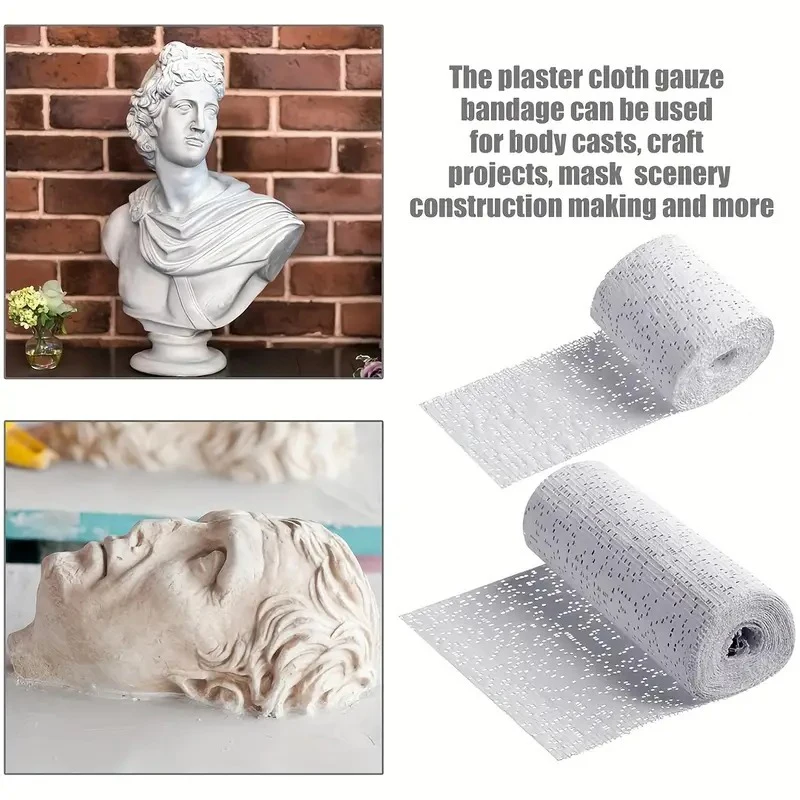 1Roll Plaster Cloth Roll BandagesCast Orthopedic Tape Cloth Gauze Muscle Tape First Aid Protective Bracket Health Pottery Supply