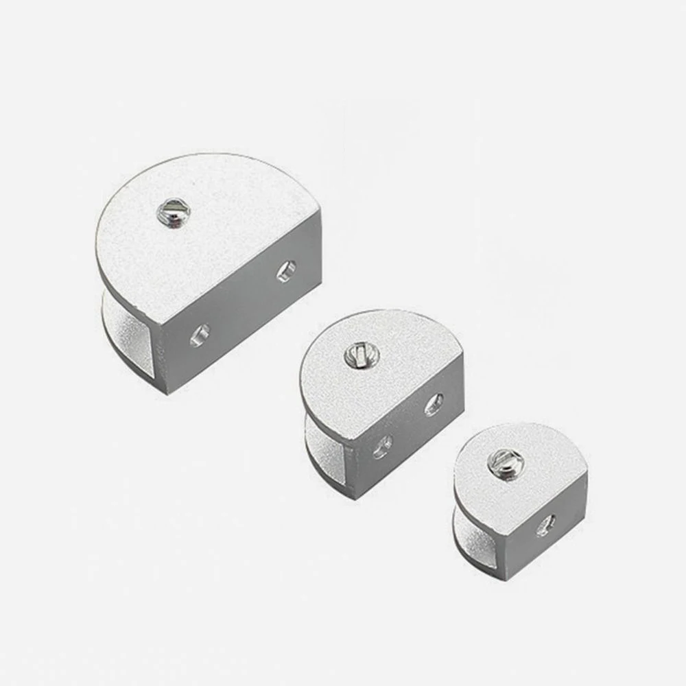 Description Picture 5 of itemZinc Alloy Shelf Holder Clip Glass Clamp Panel Bracket Durable Shelf Holder Support Practical Furniture Hardware Home Decor