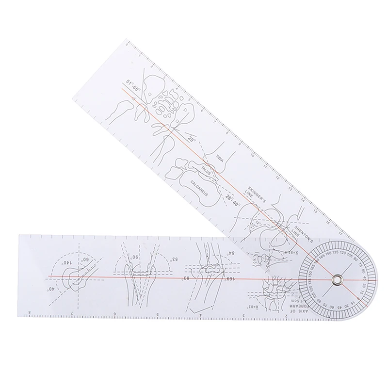 Plastic Goniometer Angle Ruler Rule Joint Orthopedics Tool Instruments Medical Spinal Angle Ruler Finder Measuring Tool Digital Angle Protractor Angle Measuring Tool Angle Protractor