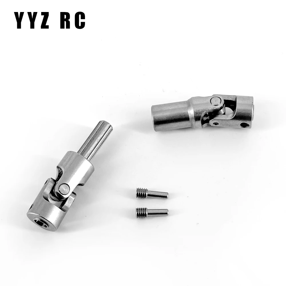 Drive Shaft Universal Joint Driveshaft Metal For Axial Scx10 Upgrade Parts Remote Control Rc Crawler Accessories 1/10 Scale Toys 4