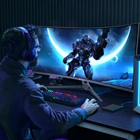 34 CRUA Gaming Monitor 34-inch Curved Ultrawide WQHD Monitor 3440 x 1440 R1500 Ultrawide Computer Monitor 144Hz VA Panel Display - Image 4