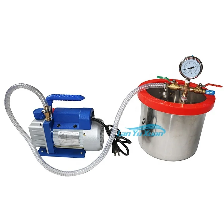 

Closed loop extractor 3CFM vacuum pump and 2 gallons chamber