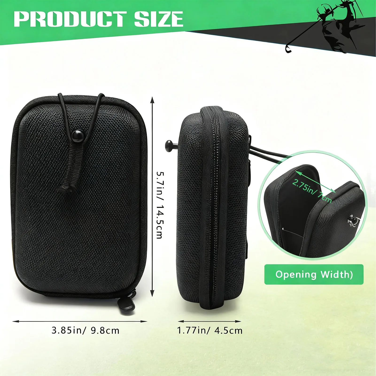 Portable Sturdy EVA Rangefinder Carry Case with Soft Interior