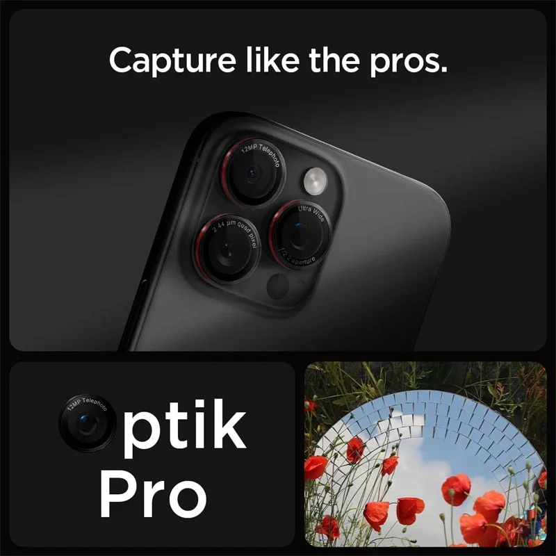 Optik Pro Tempered Glass Metal Camera Lens Protector