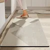 Kitchen Rug Anti-Slip Oil-Proof PVC Waterproof Floor Mat Modern Long Strip Home Decoration Carpet with Non-Skid Leather Design 1