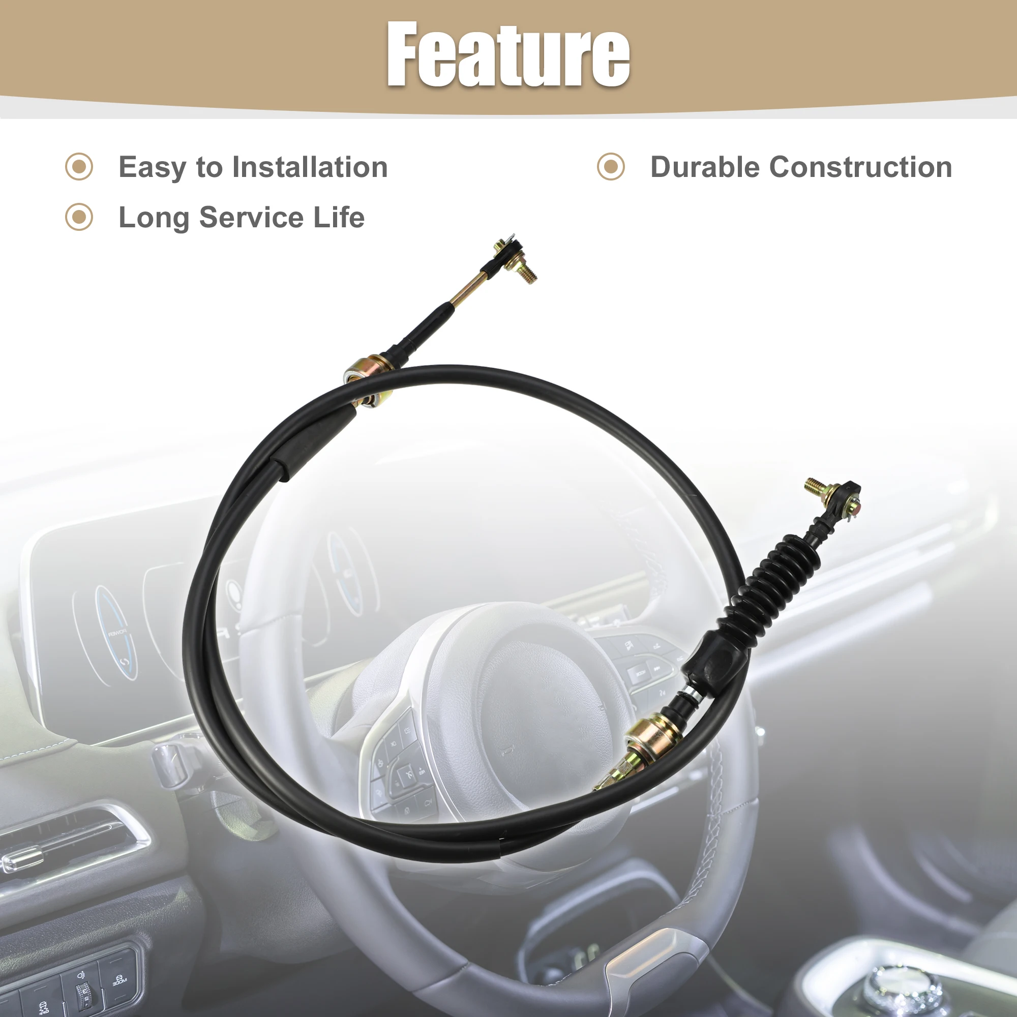 X Autohaux Automatic Transmission Shifter Cable Gear Shift Control Lever Selector Cable No.3382006071 for Toyota Camry 1997-2001