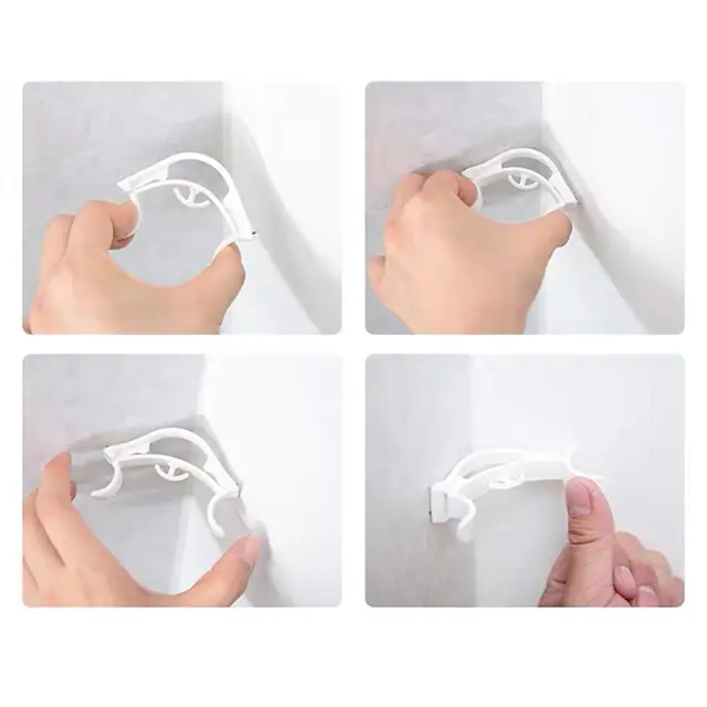 8 db Fal Elasztikus Horog Mennyezetre Szerelt Horgok Újrahasznosítható Segédhorgok