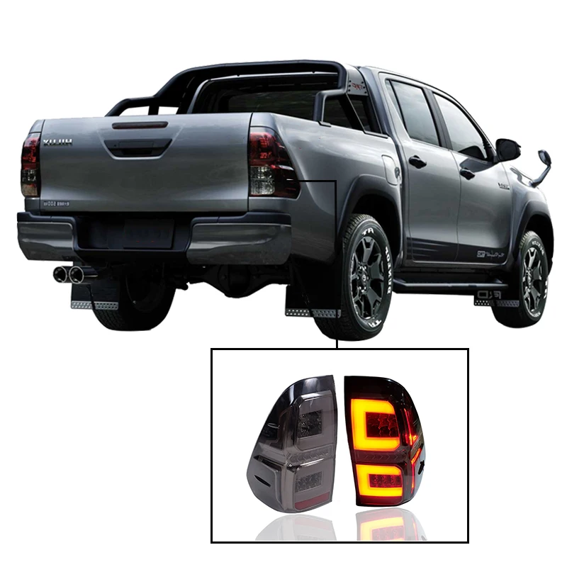 Car accessories led tail light rear lamp taillights for Hilux Revo 2015-2018