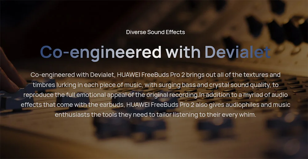 HUAWEI FreeBuds Pro 2 ANC TWS Earbuds description image 8