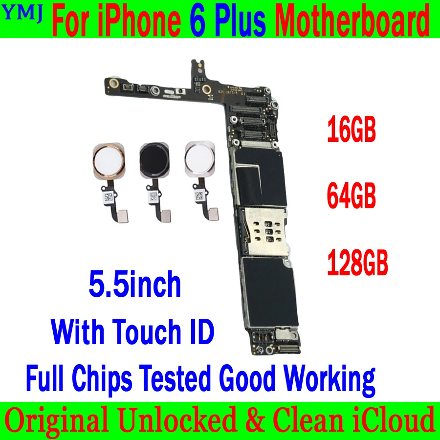 Factory Unlocked Mainboard For IPhone 6 Plus 6P 5.5