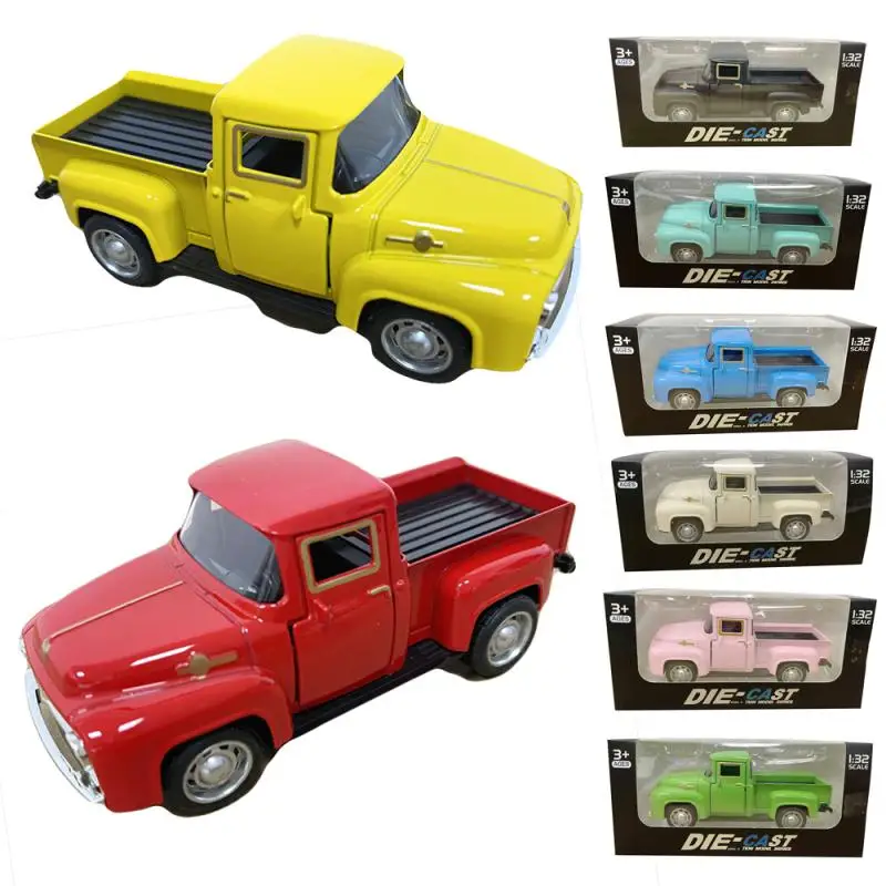 

2023 Simulation Classic Vintage Retro Car Model 1:28 Vintage Pull-Back Alloy Vehicle Collectible Toys Cars For Boys Adult Kids