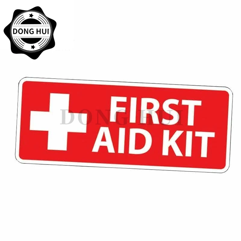 

RED First Aid Kit Car Sticker Mug Guitar Laptop Camper Motocross Skateboard Decal
