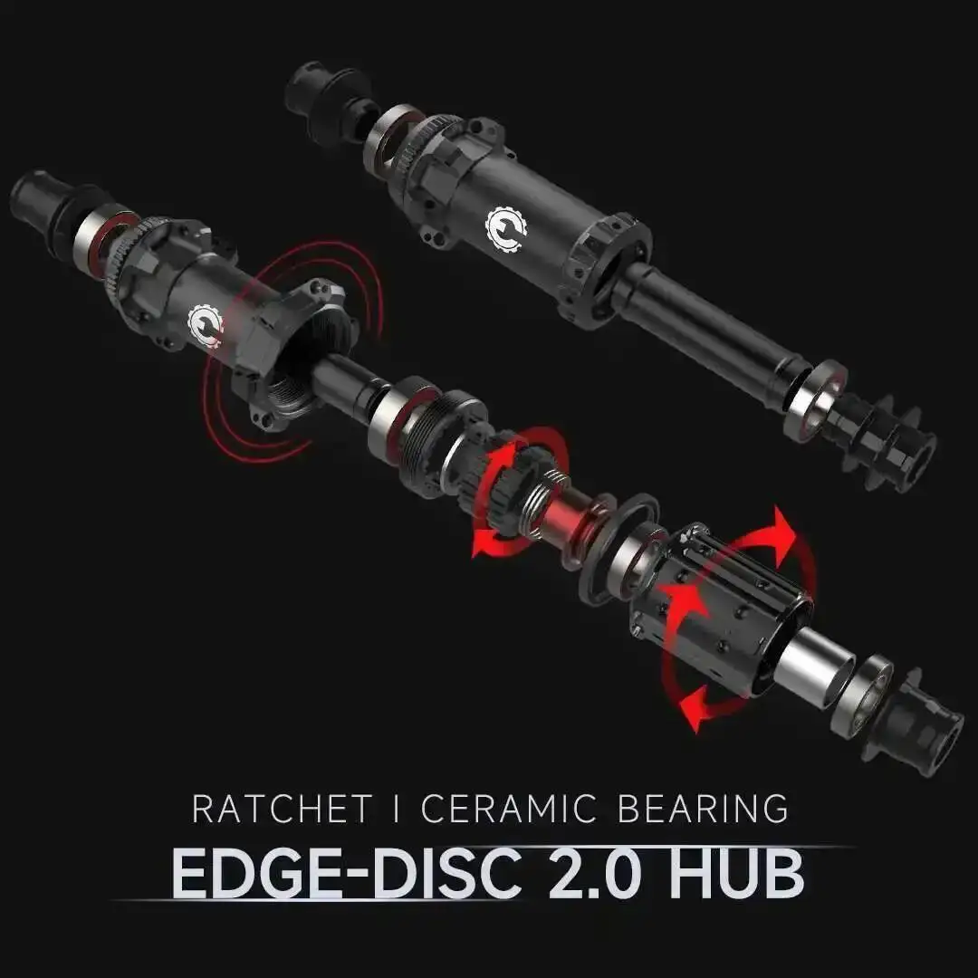 ELITEWHEELS EDGE 2.0 ディスクブレーキ超軽量 1270 グラムロード