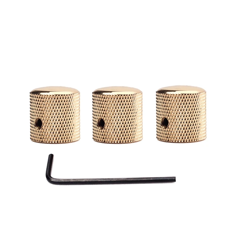 

3 шт., металлические купольные ручки для управления скоростью гитары