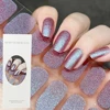 Semi Cured Gel Nail Strips Nail Gel UV Sticker Cured Chameleon Nail Gel Polish Wraps Full Cover Long Lasting Finger Nail Decals 1