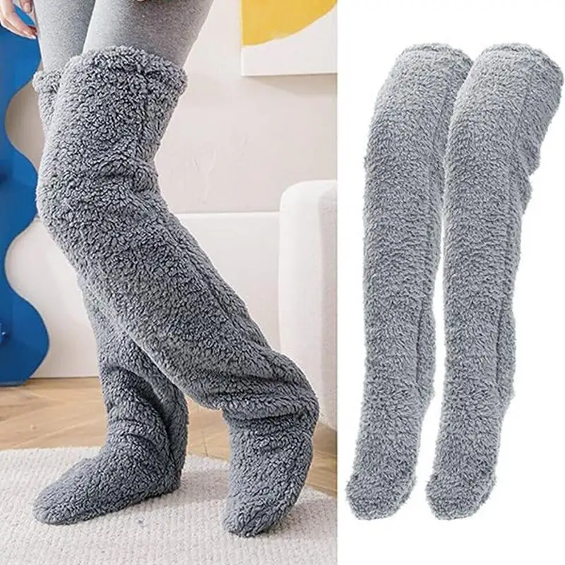 Slipper Socks for Women Thick Soft Slipper Socks Cozy Winter Adult Socks Fuzzy Slipper Socks for Winter Halloween Christmas Gift