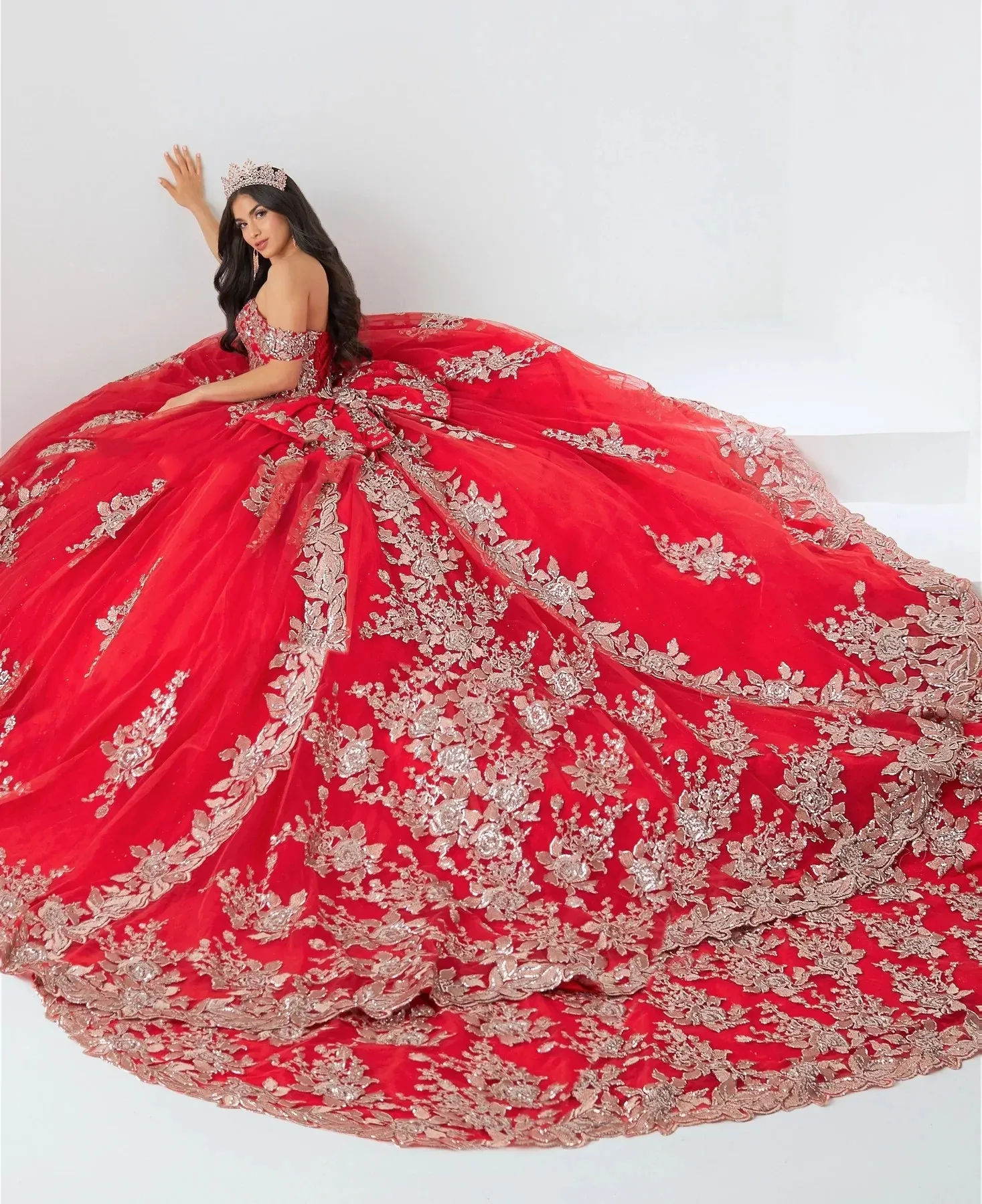 Quinceanera Dresses Ball Gown Off The Shoulder Tulle Appliques Mexican Sweet 16 Dresses 15 Anos Customized Sky Blue