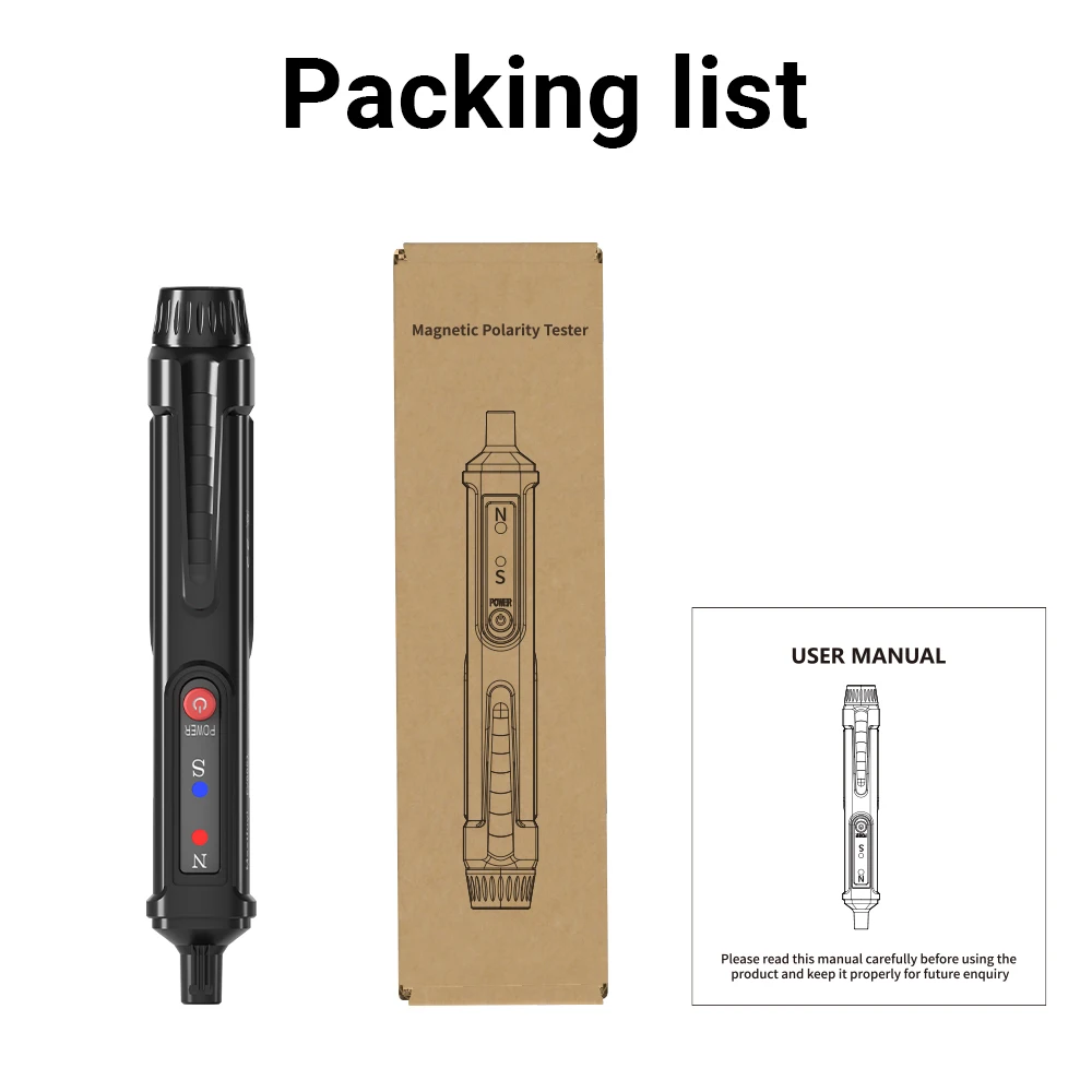 MASTFUYI FY8851 Magnetic Pole Pen Polarity Tester N/S North and South Magnetic Pole Identification Tool School Life Tool 6