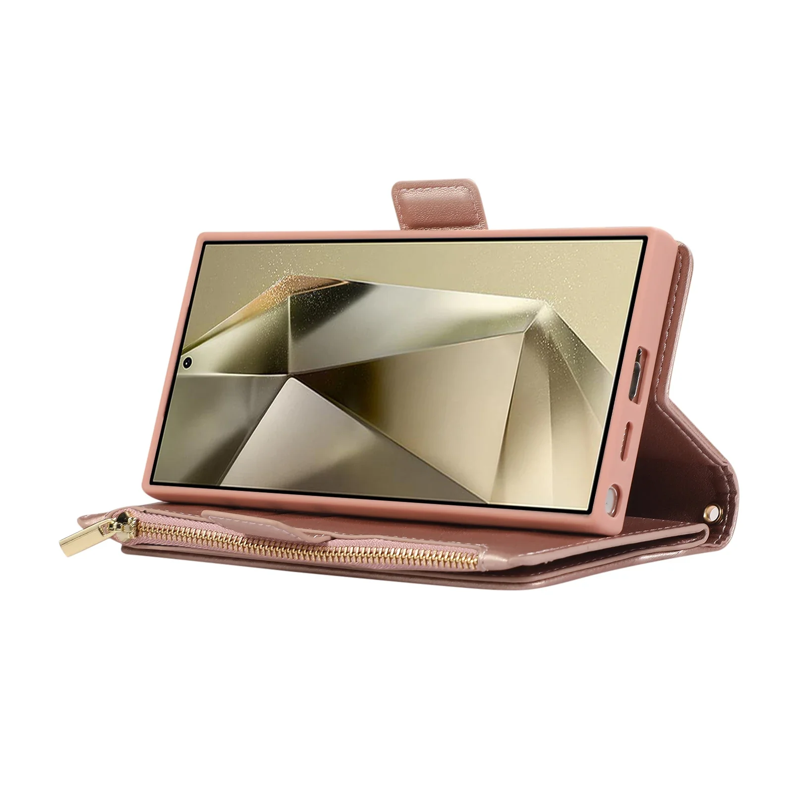 Crossbody Zipper Cards Solt Wallet Ledertasche für Samsung S24 Ultra S23 Plus S22 S21 A55 A15 A14 A54 in 1 Abnehmbare Taschenabdeckung_voghion.com