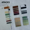 4Packs Transparent Sticky Notes Self-Adhesive Reading Annotation for Books Notepad Bookmarks Memo Pad Index Tabs 1