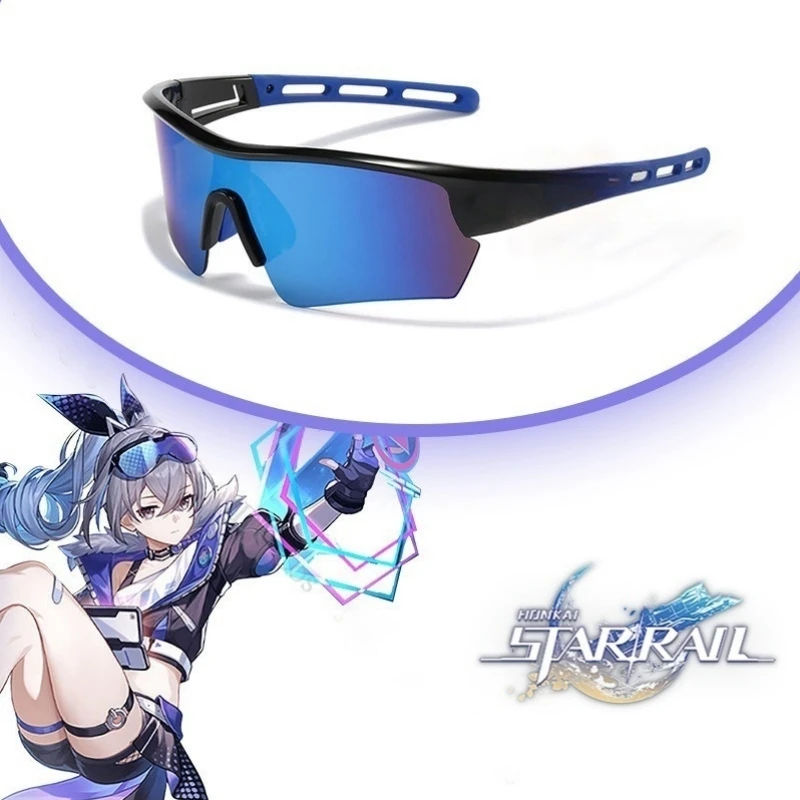 

Unisex Silver Wolf Glasses Game Honkai: Star Rail Cosplay Props Stellaron Hunters Astral Express Sunglasses Accessories