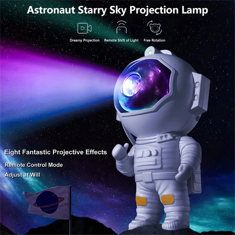 Description Picture 6 of itemStar Galaxy Projector Starry Lamp Astronaut Nebula LED Night Light Star Sky Night Lamp For Bedroom Decorative Kids Birthday Gift