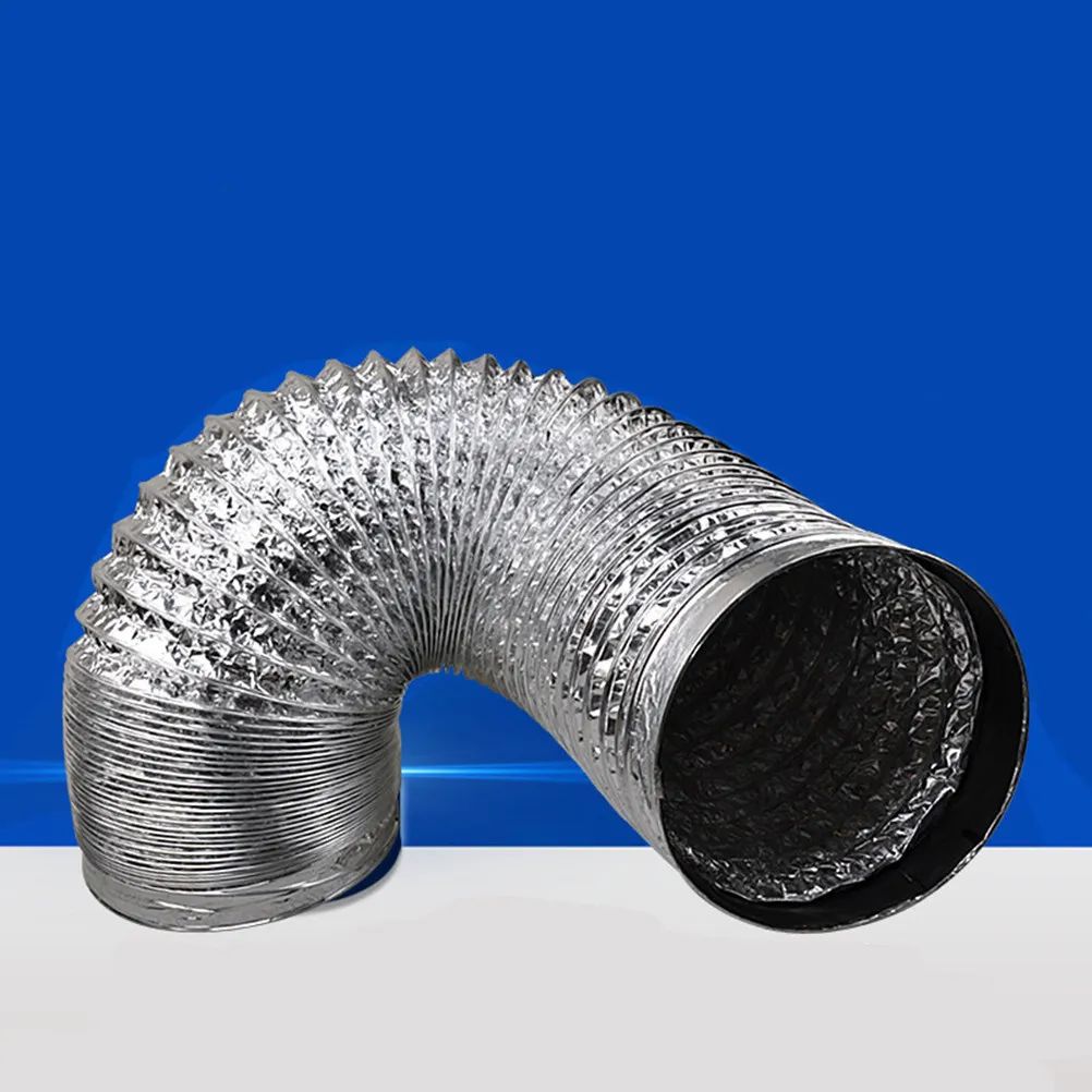 1Pcs 알루미늄 호일 환기 호스 3M 두꺼운 내화성 배기 덕트 Hvac 건조기 환풍구 주방용 유연한 공기 흡입 파이프