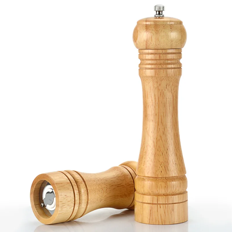 Kitchen Grinder for Salt Pepper Wooden Mill Grinder Peper Spice Seasoning Mill Hand Kitchen BBQ Tools