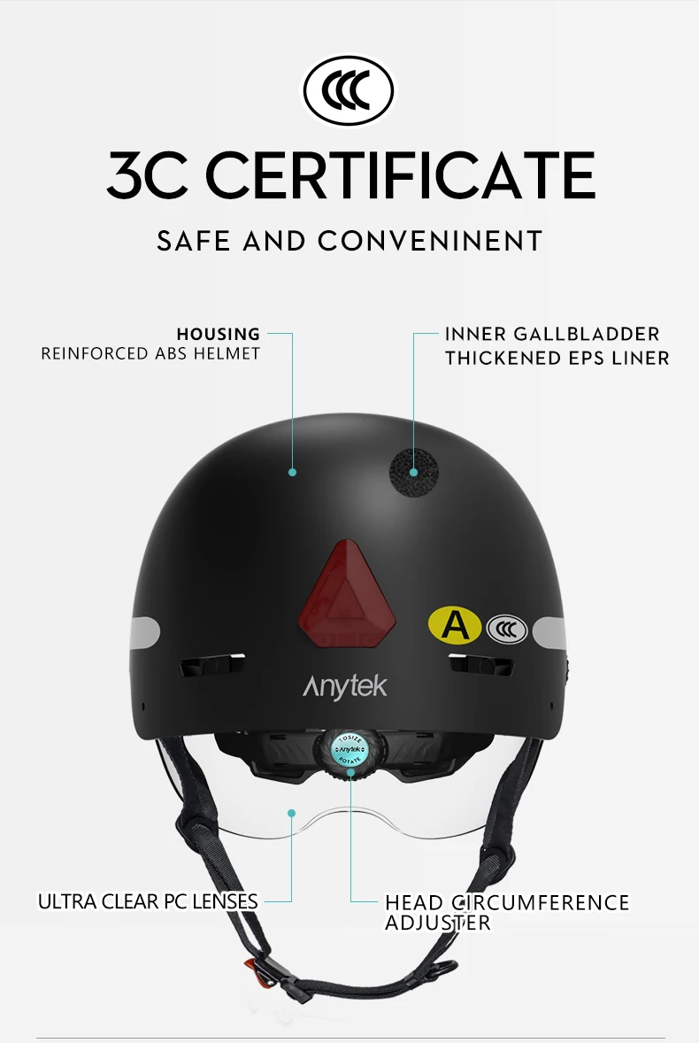 1080P Helmet Camera Motorcycle Bicycle Safety Helmet For Mobility Scooters And Sports Action Anti-shake Extreme Sport Recorder