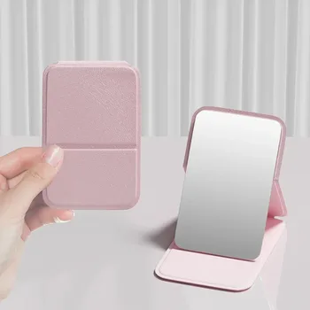 Mini miroir de maquillage portatif, table de dortoir et utilisation au bureau, miroir pliant réglable et Portable 1