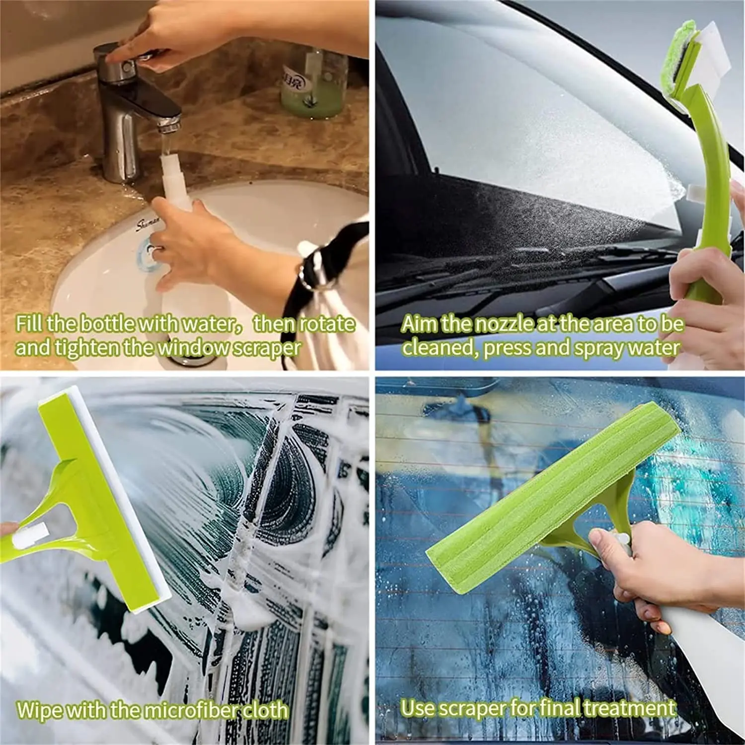 Dropship 2 IN 1 Glass Cleaning Brush Car Windshield Home Window