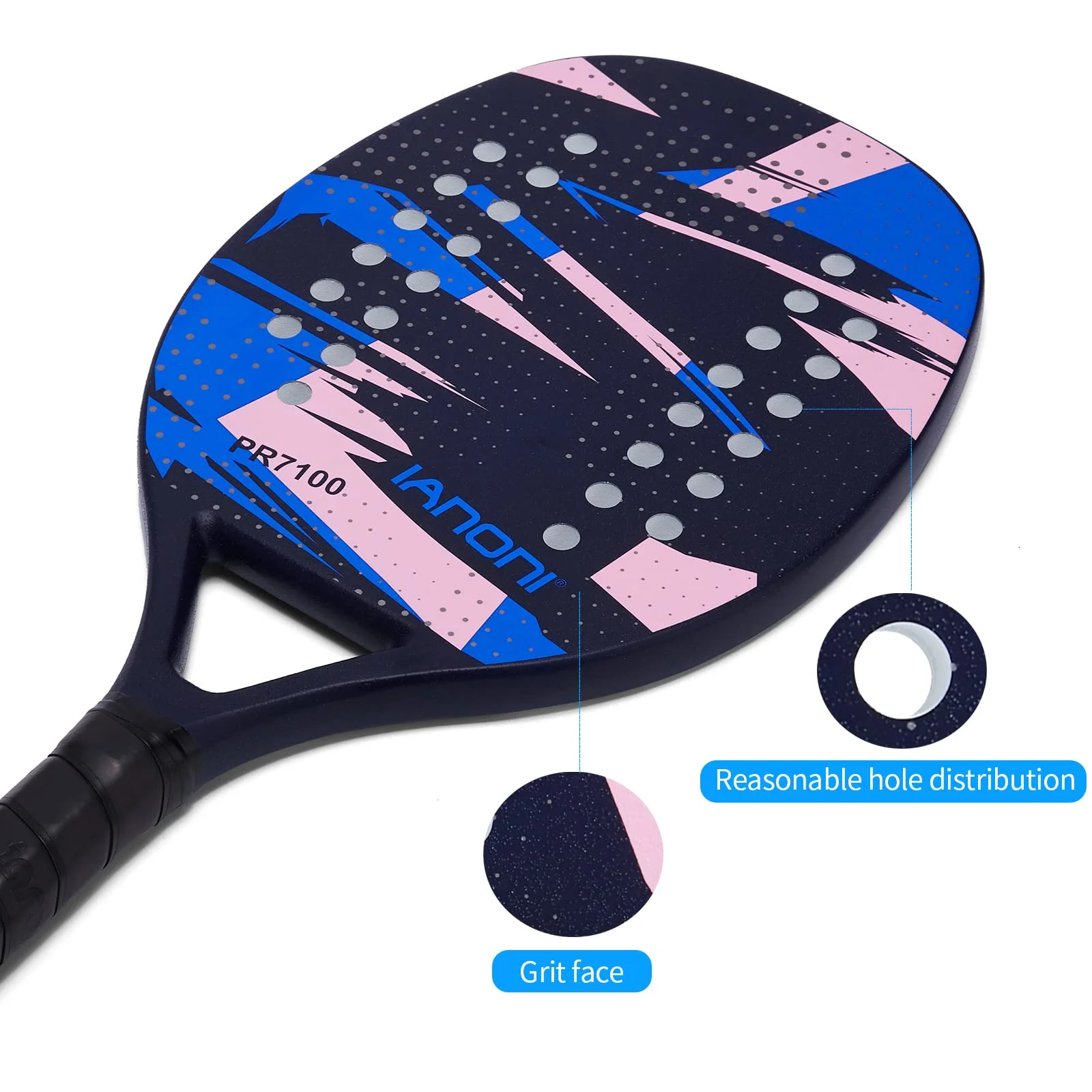 Tennis racket Beach Tennis Paddle Carbon Fiber with EVA Memory Foam Core Paddles