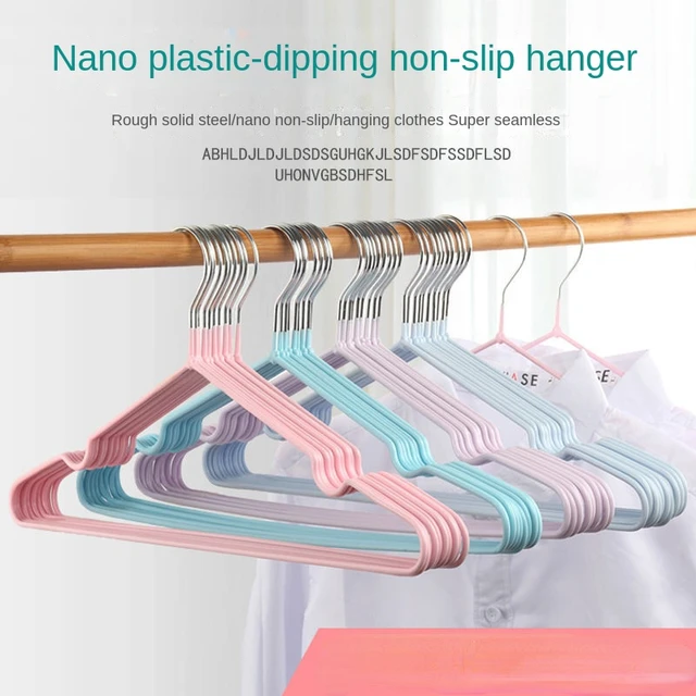 5/10pcs Plastic Clothes Hanger Household Anti-slip Clothes Hanger