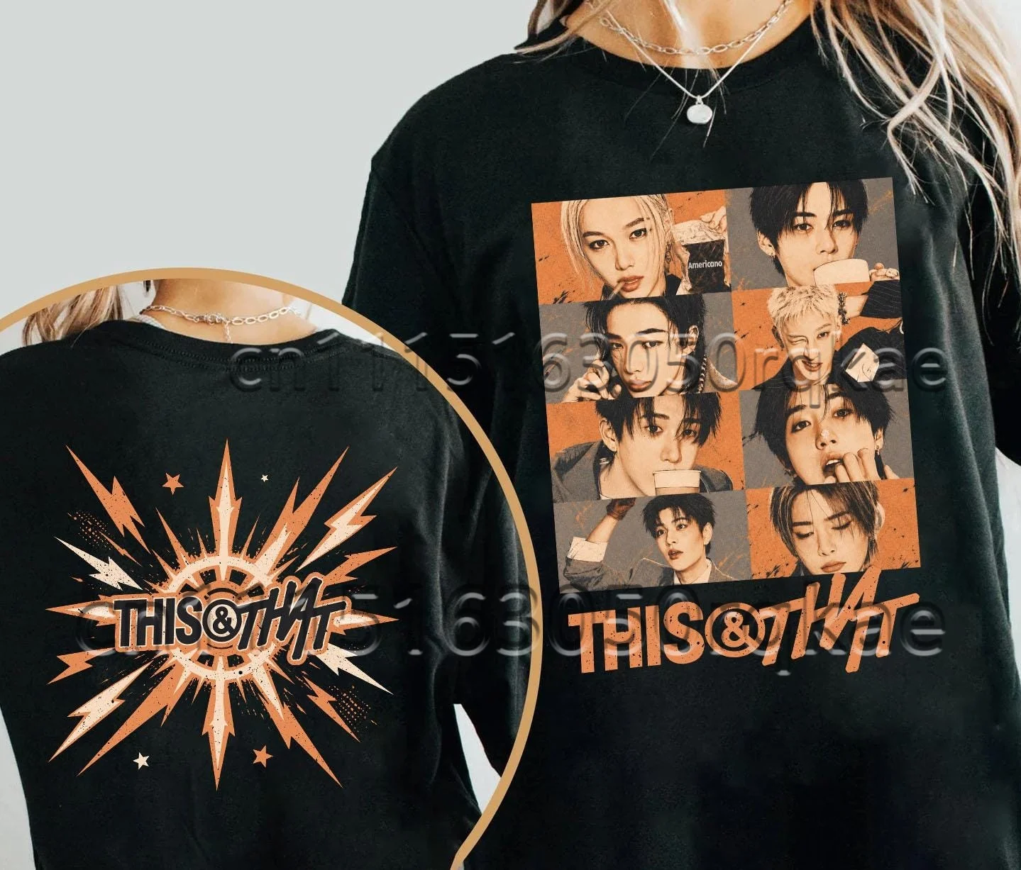 This and That T-Shirt 2026 KPOP Konzert Sport Casual T-Shirt Fan-Geschenk Streetwear Minimalistisches Casual Kurzarm Damen T-Shirt