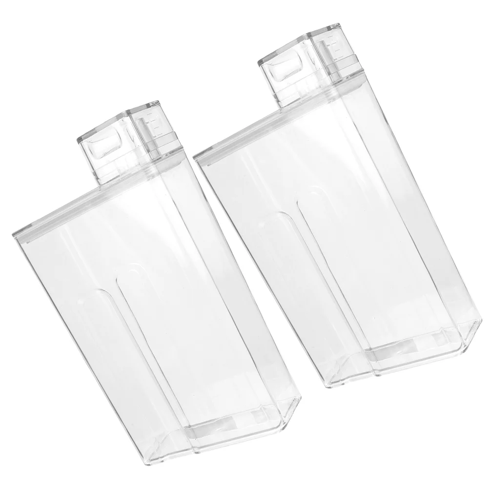 

Transparent Laundry Detergent Sealed Storage Box Large-capacity Refill Bottle Lotion Convenient Tank 2pcs for Washing Powder