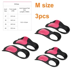 Enhanced Orthopedic Arch Support Insole with Adjustable Height Heel Pad (M 3pcs)