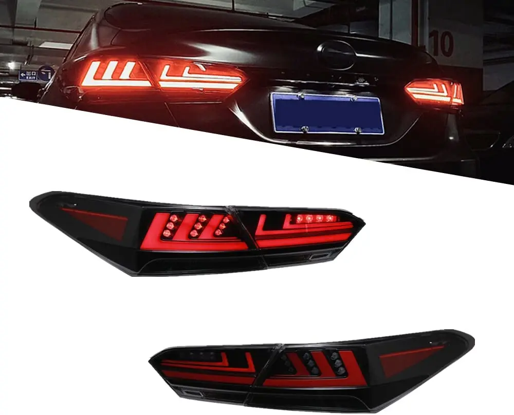 LED Tail lights Assembly for Toyota Camry 2018 - 2024 Start-up Signal  Animation Indicator Rear Light Lamp taillight Accessories