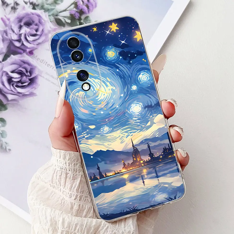 Clear Aesthetic Cute Cat & Flowers Soft Phone Case - Fashionable and Fun Design