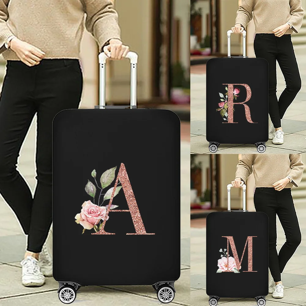 Stretch Luggage Covers 18-32 Protector Travel Luggage Suitcase Protective Cover Rose Gold Series Dust Covers Travel Organizer luggage cover