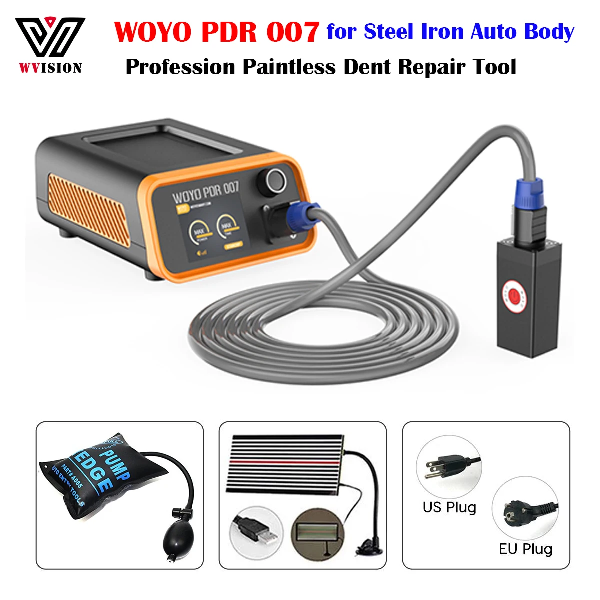 

PDR007 Car Paintless Dent Repair PDR Steel Body Magnetic Induction Heater Automotive Mechanical Workshop Tools Car Accessories