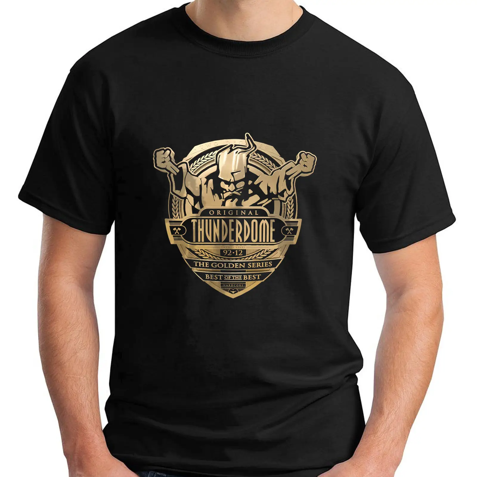 

New Thunderdome ID &T Hardcore Techno and Gabber Men's Black T-Shirt Size S-3XL