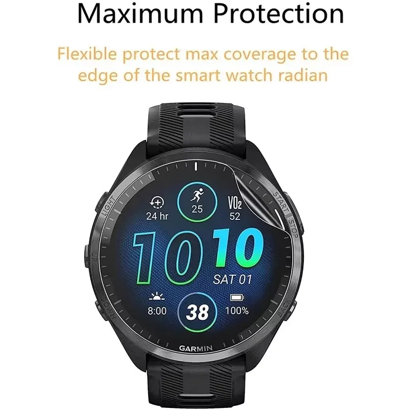 Garmin Forerunner 970 용 1-10Pcs 하이드로 겔 필름 화면 보호기 안티 스크래치 보호 커버 Forerunner 970 시계 액세서리
