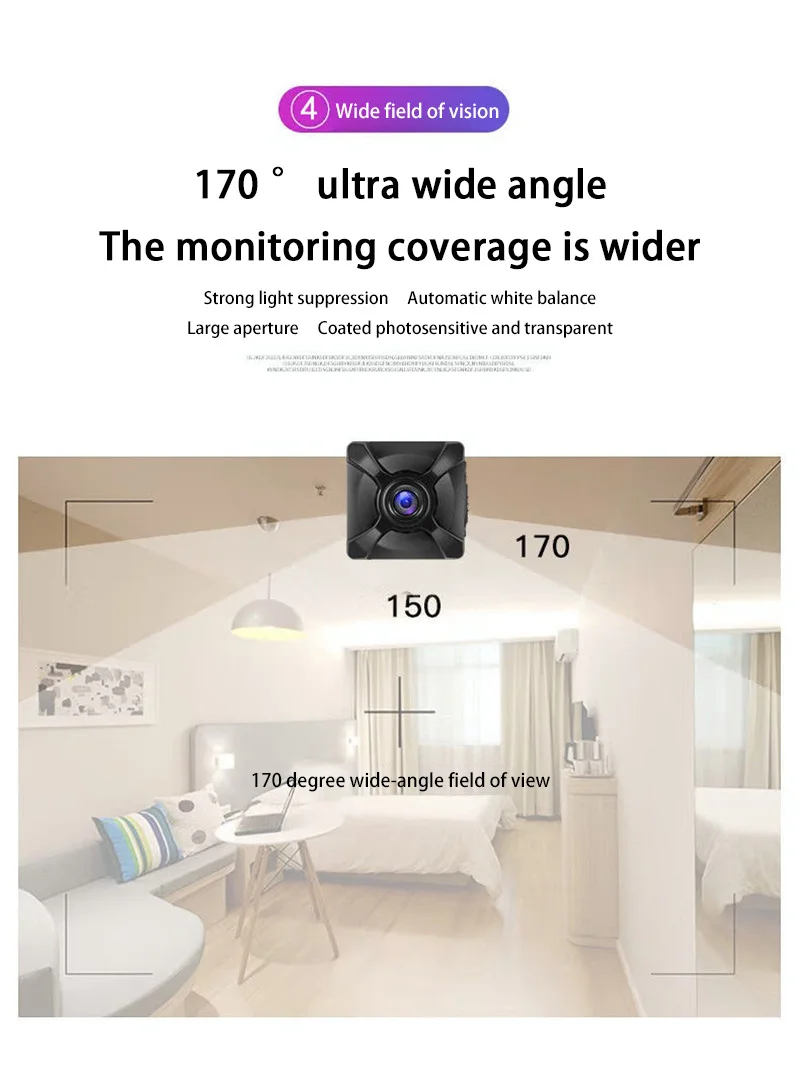 Wireless Mini Smart Camera 4k Wifi Ip Remote Monitor Rechargeable_voghion.com