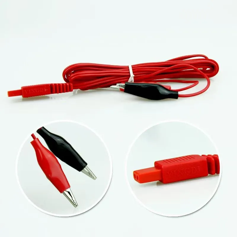 6pcs Nerve Muscle Stimulator Cable Parts KWD808 Acupuncture Instrument Pulse Electroacupuncture Instrument Output Wire
