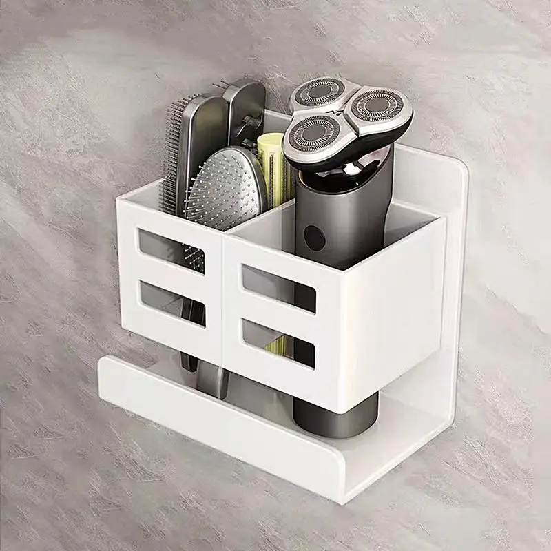 No Drill Shower Shelves Bathroom Organizer Rack Wall-Mounted Bathroom Shelves Over Toilet Floating Bathroom Shelves For Inside 4