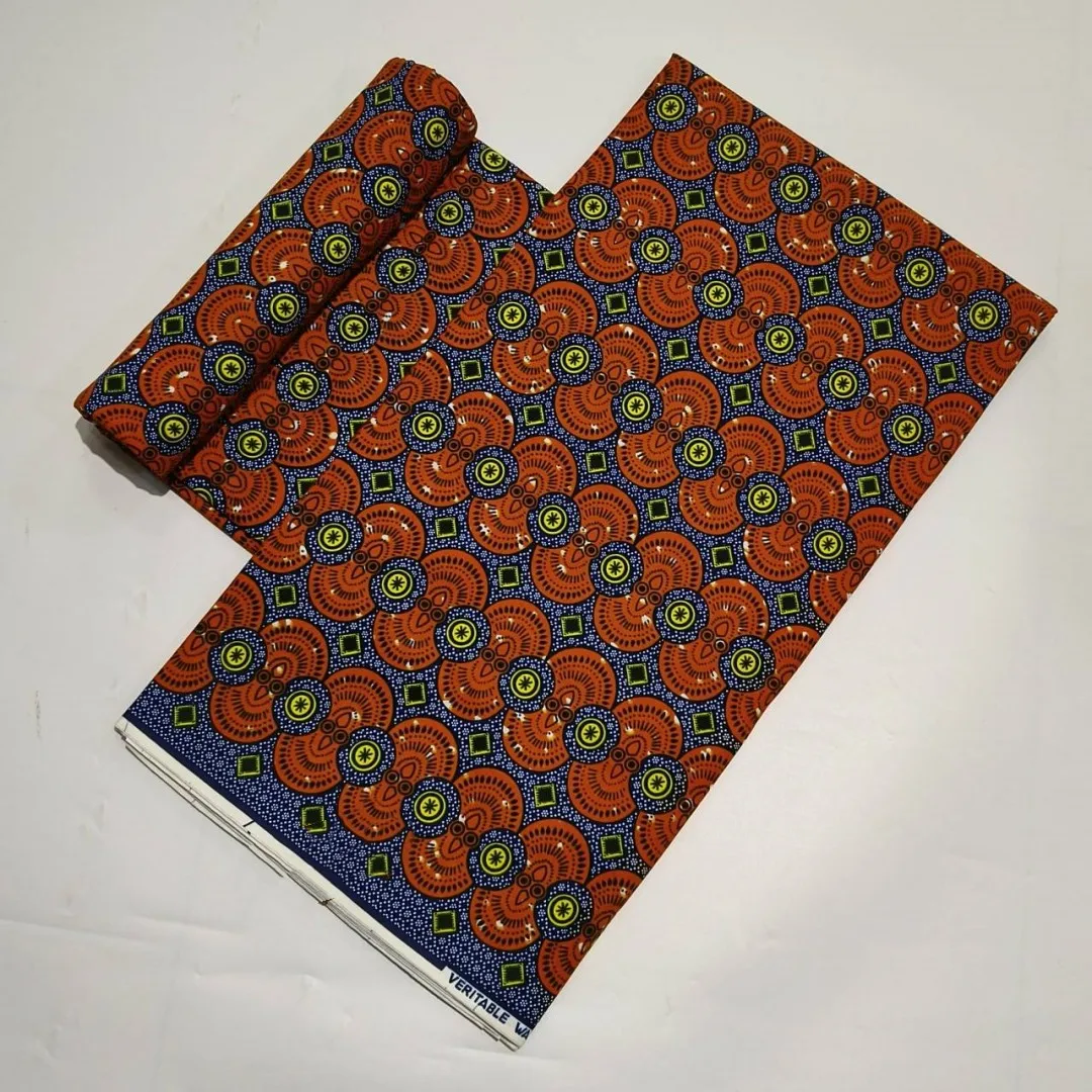 Veritable Wax Guaranteed Real wax print fabric dutch hollandais pagne africa Dress 100% Cotton GX11-4