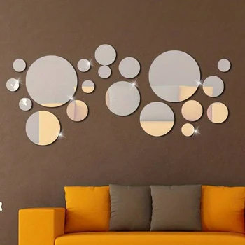 26pcs 3D Round Mirror Stickers 5